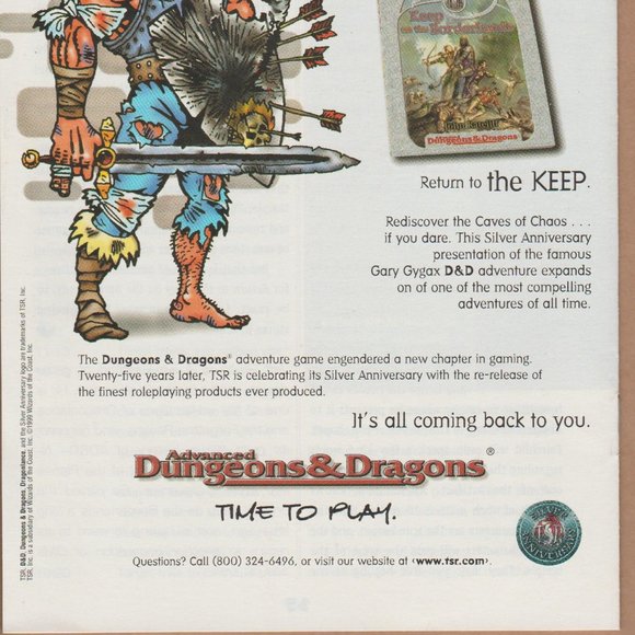 Advanced Dungeons & Dragons AD & D 25TH Anniversary Warriors Of The Gray Queen - Picture 4 of 6